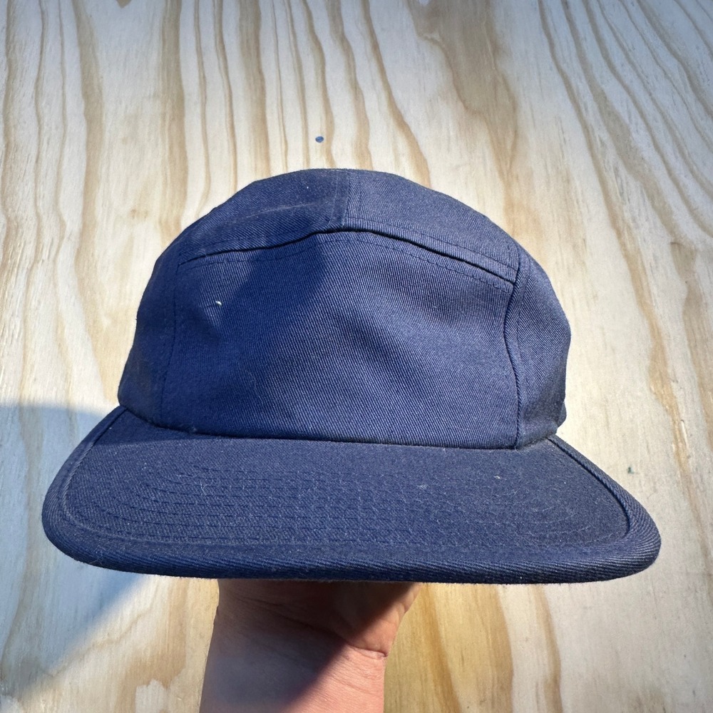 De Largent Yupoong Classics Navy Blue 5 Panel Strapback Camper Hat Mens OS